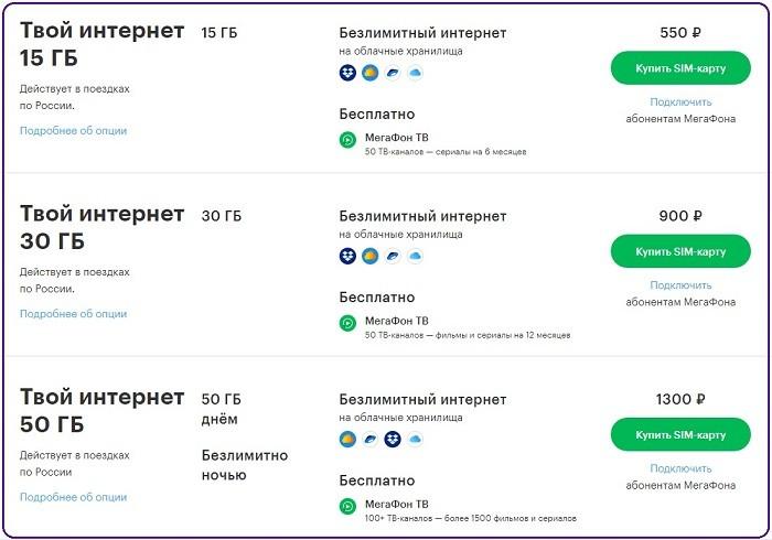 Тарифный план мегафон с безлимитным интернетом